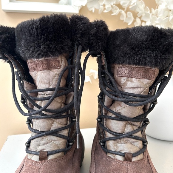 Columbia Omni-Heat Womens Slopeside Winter Boots Brown Size 9 - Picture 11 of 15